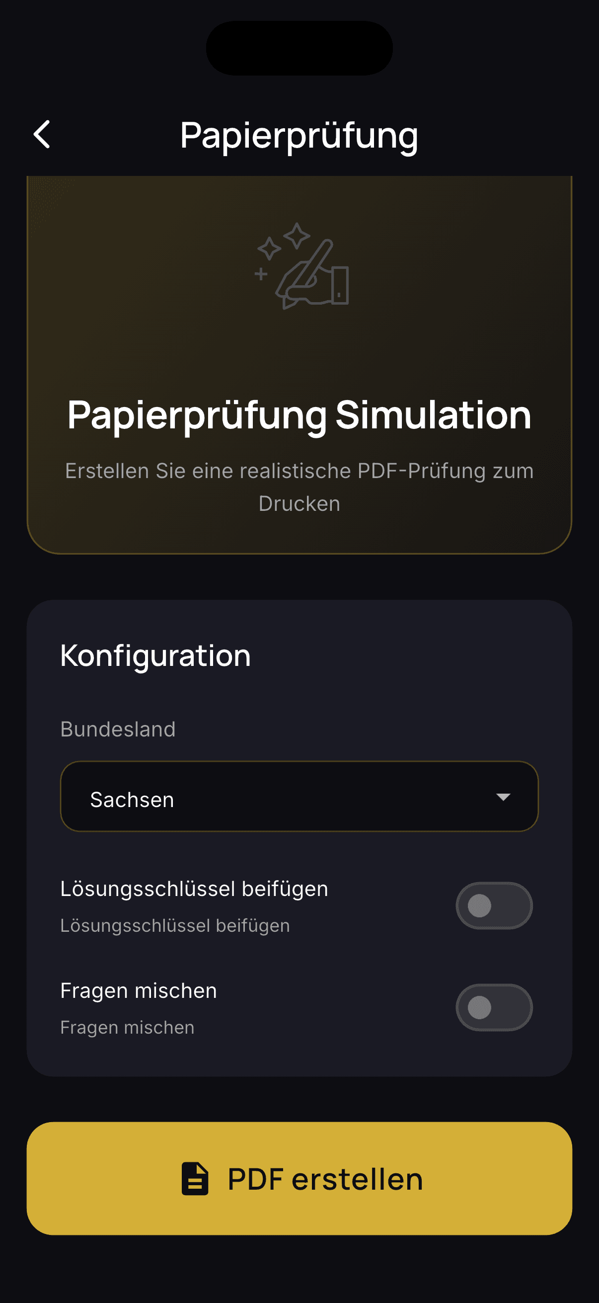 Die Papierprüfung